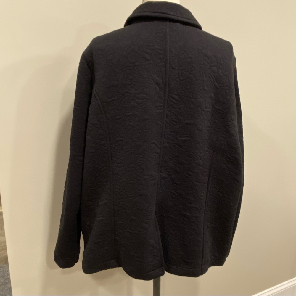 ISAAC MIZRAHI Live Quilted Collar Jacket Size 1X - Picture 4 of 10